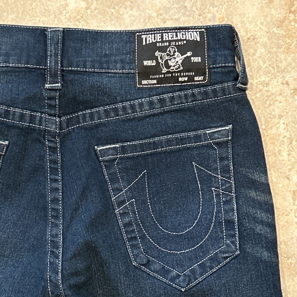 True‎ Religion Rocco Jean Men 31x32 Blue Denim Relaxed Skinny GGJD Last Call